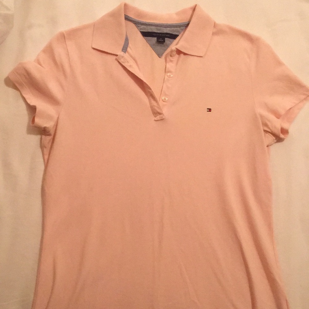 Pale pink Tommy Hilfiger polo
